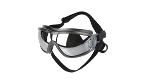 Sluneční brýle pro psy s UV ochranou, nastavitelnými popruhy, větruodolné, pro hlavu 36-56 cm, čelist 20-25 cm.