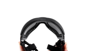 Sluneční brýle pro psa s UV ochranou a nastavitelnými popruhy, větruodolné, hlava 36-56 cm, čelist 20-25 cm.