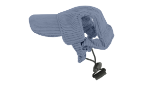 Prodyšná Sportovní Kšiltovka pro Psy na Léto Corgi nosící prodyšnou modrou žebrovanou psí sportovní čepici, lehkou, vysoce kvalitní, cool a módní vzhled.