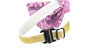 Třpytivý Párty Obojek s Motýlkem pro Kočky a malé Psy