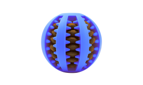 Interaktivní míček na pamlsky pro psy – gumová žvýkací hračka pro zábavu a trénink