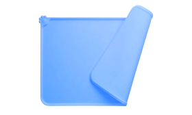 Voděodolná Silikonová Podložka pod misku pro Psy – s vyvýšenými okraji