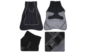 Reflexní nepromokavá psí bunda s teplou fleecovou podšívkou