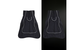 Reflexní nepromokavá psí bunda s teplou fleecovou podšívkou