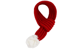 Teplá pletená vánoční šála pro psy – slavnostní doplněk pro domácí mazlíčky