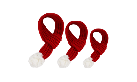 Teplá pletená vánoční šála pro psy – slavnostní doplněk pro domácí mazlíčky